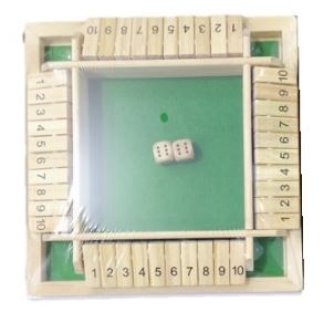 Shut the Box Wooden Board Game