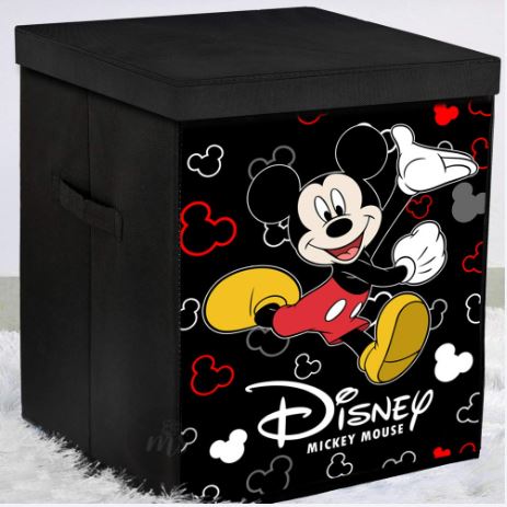 Foldable Toy Box with Lid & Handles