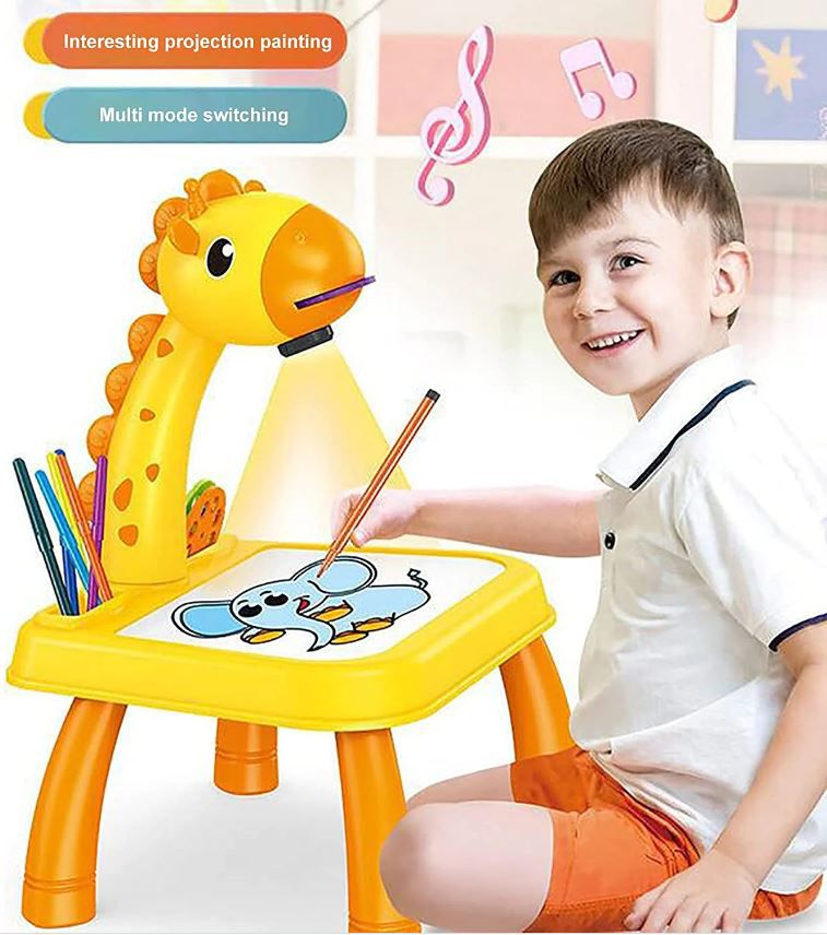 Giraffe Projection Painting Table Set