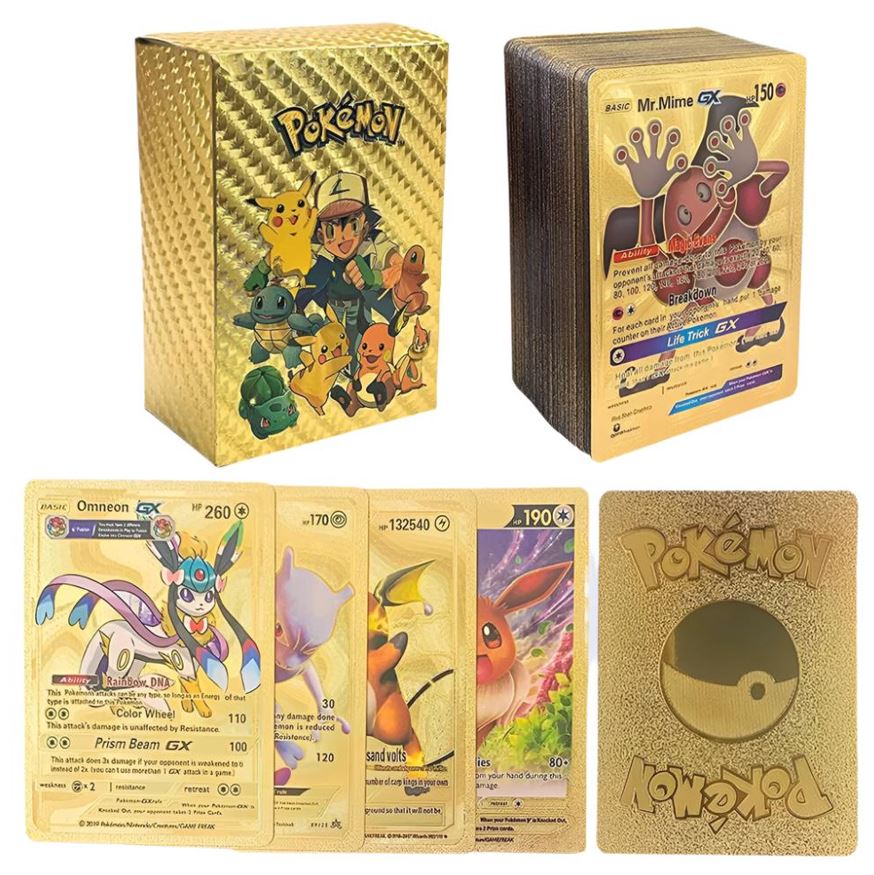 Pokemon Trading Cards Game - 55 Foil Cards