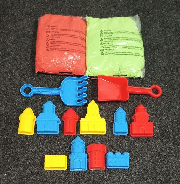 1 kg Sand Pack - High Quality with 12 Molds