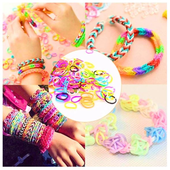 Colorful Loom Bands Kit - Lacing Beads