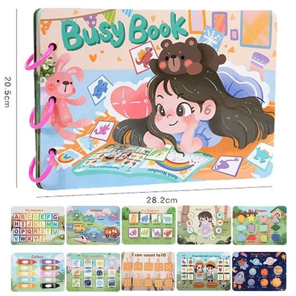 Montessori Educational Busy Book - Mini