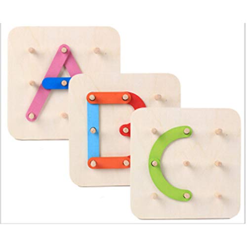 Wooden ABC 100 Collage Geometric Puzzle