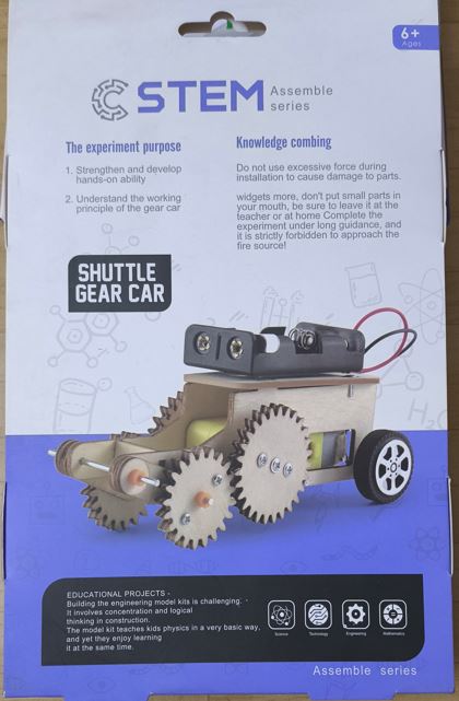 STEM Shuttle Gear Car Kit
