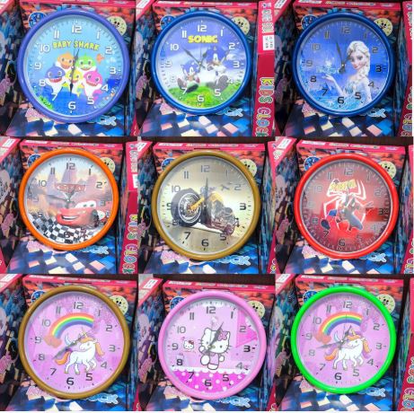 Kids Wall Clocks - Cartoon Characters