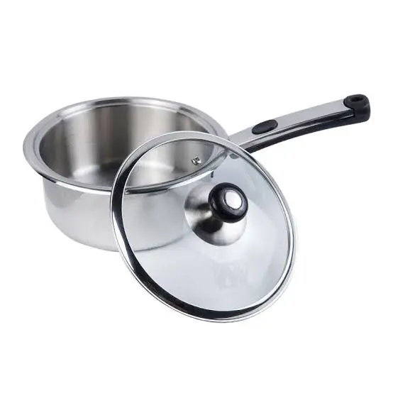 Stainless Steel Saucepan with glass lid
