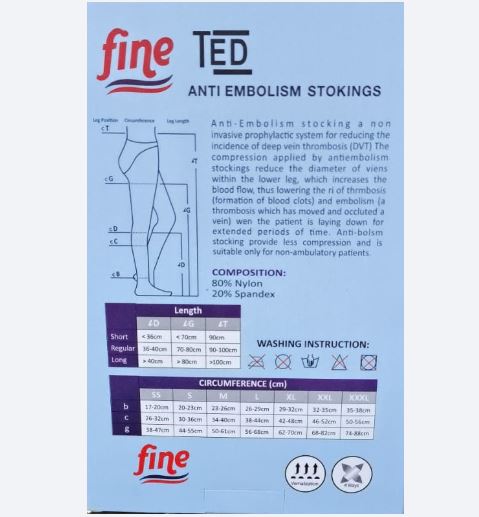 Anti-Embolism Stockings Medical Compression for Deep Vein Thrombosis (DVT)