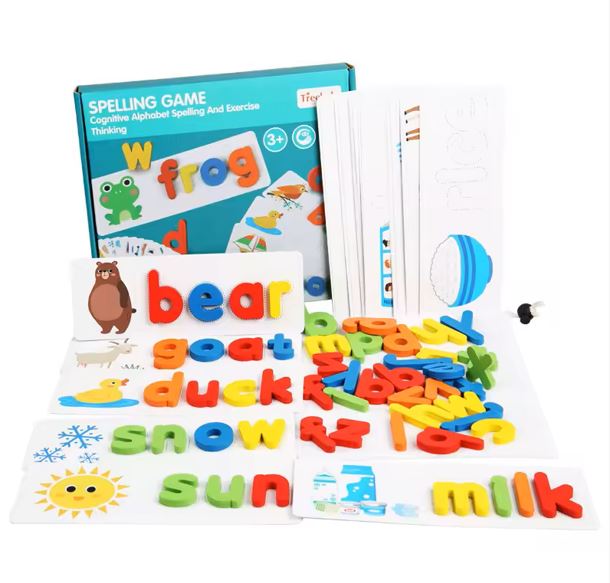 Wooden ABC Spelling Learning Puzzle