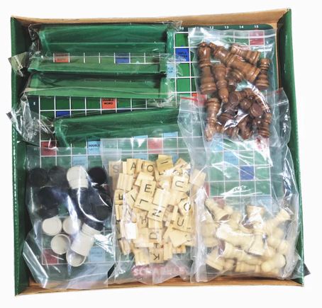 Wooden Chess , Draught and Scrabble 3 in 1 Board Game 