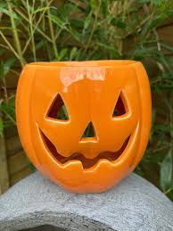 Ceramic Jack-o'-Lantern Wax Melter