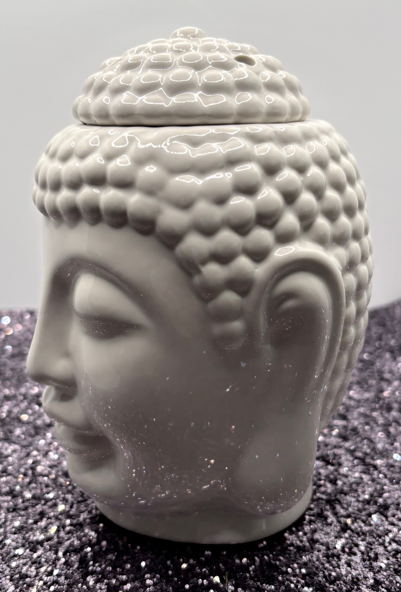Ceramic Buddha Head Wax Melter