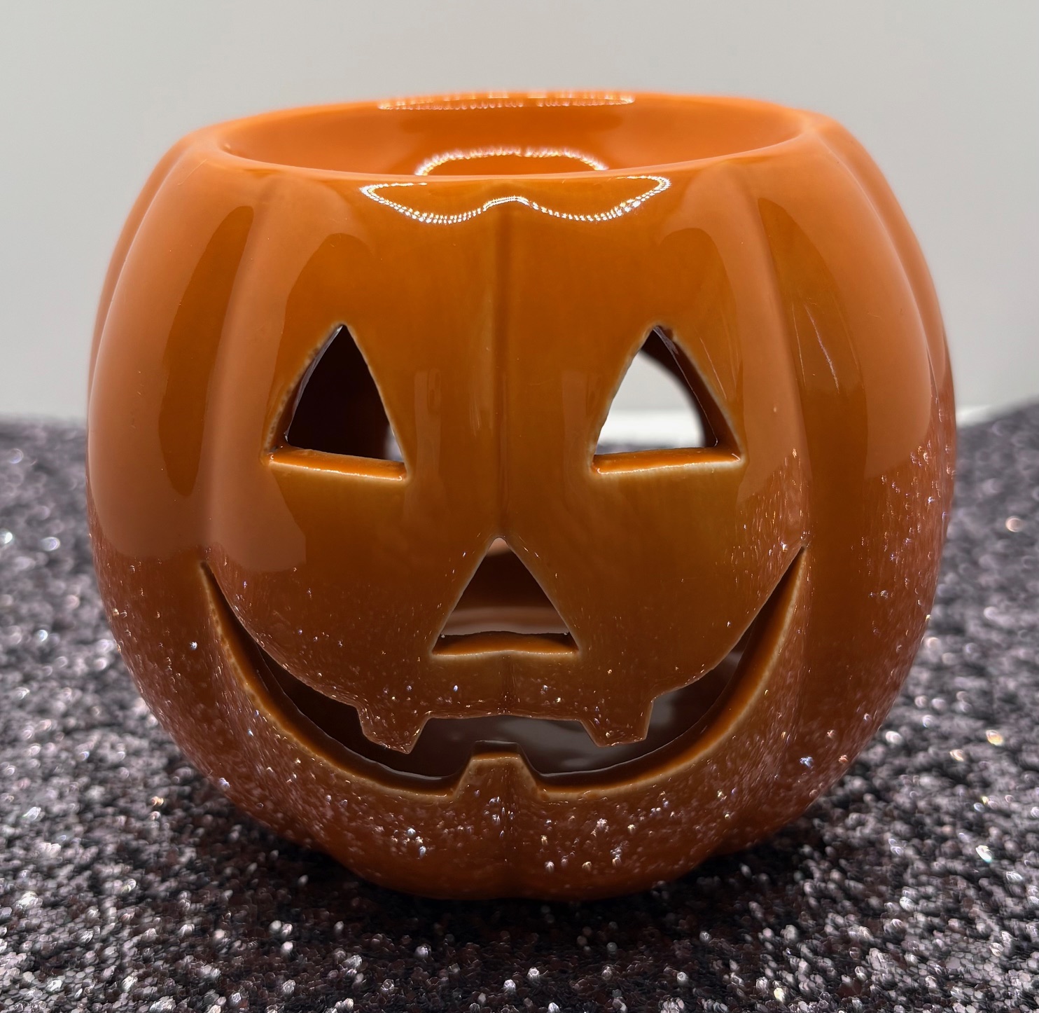 Ceramic Jack-o'-Lantern Wax Melter
