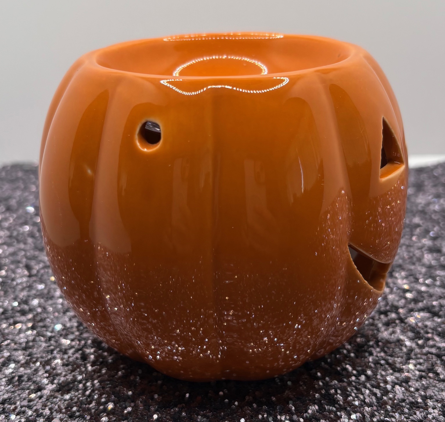 Ceramic Jack-o'-Lantern Wax Melter