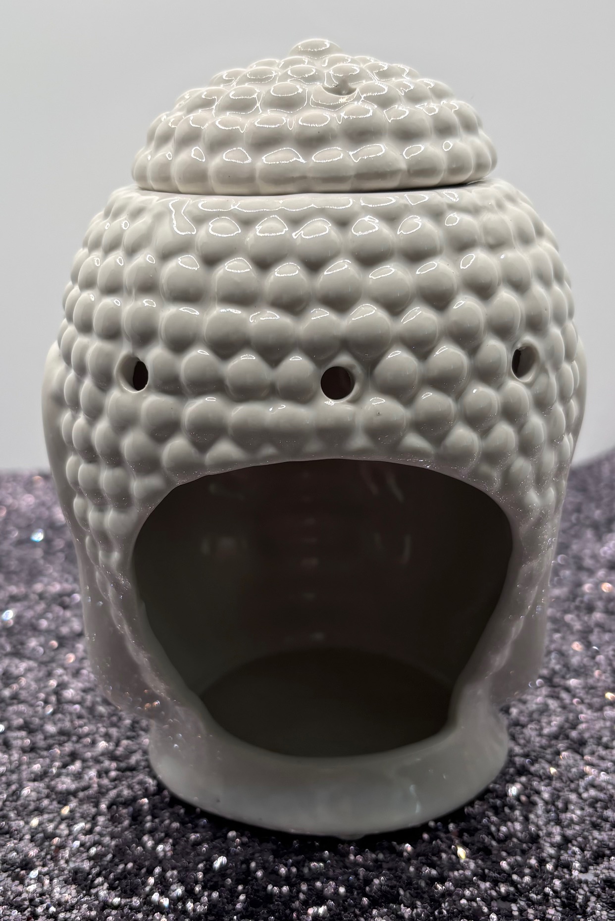 Ceramic Buddha Head Wax Melter