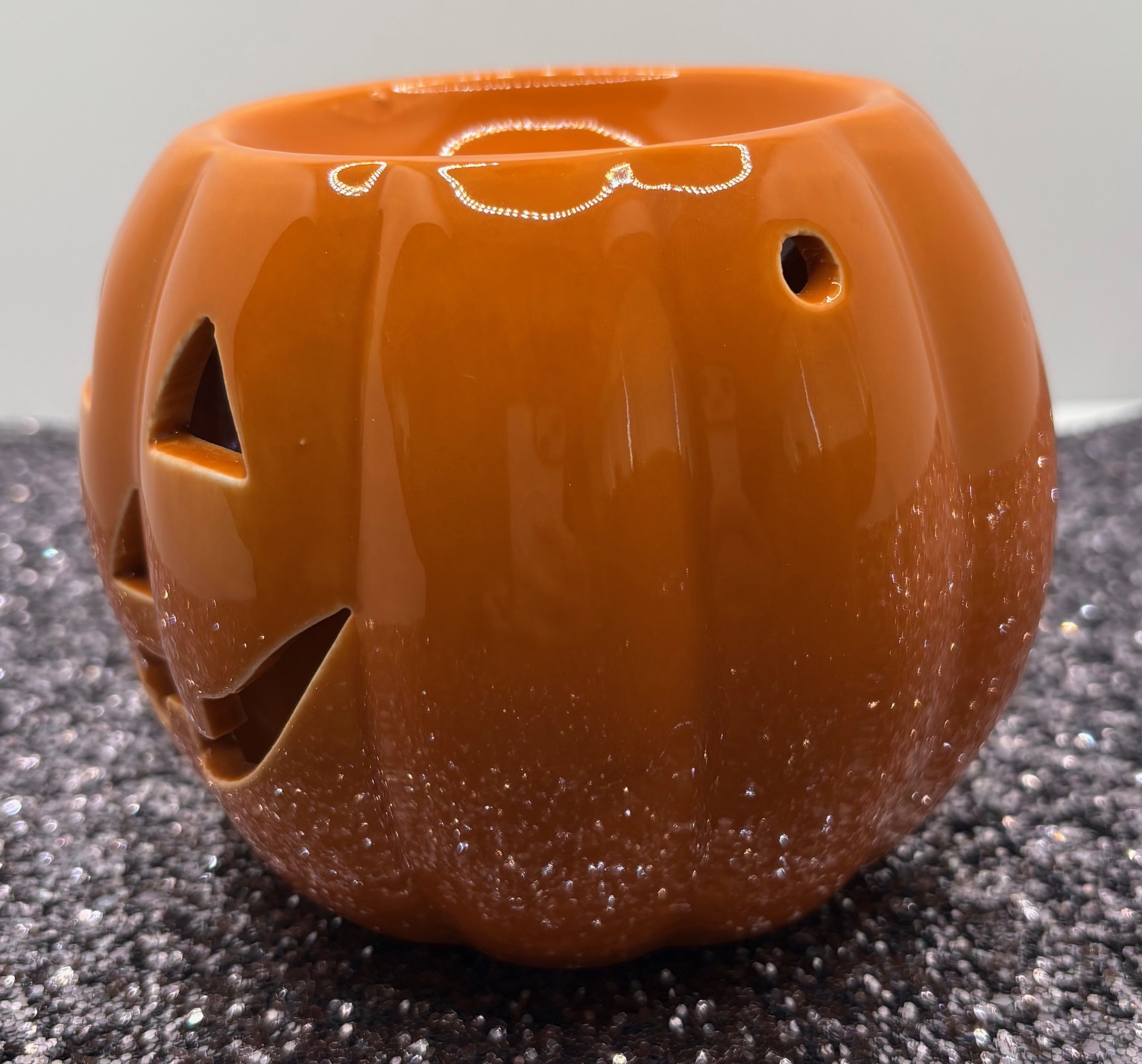 Ceramic Jack-o'-Lantern Wax Melter