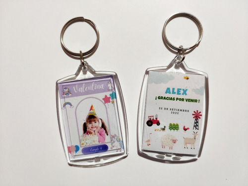 Fotos con llavero c/u