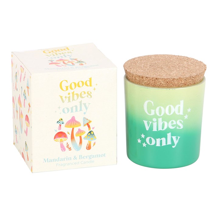 Good Vibes Only Mandarin & Bergamot Scented Candle