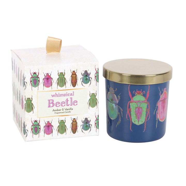 Whimsical Beetle Amber & Vanilla Scented Candle