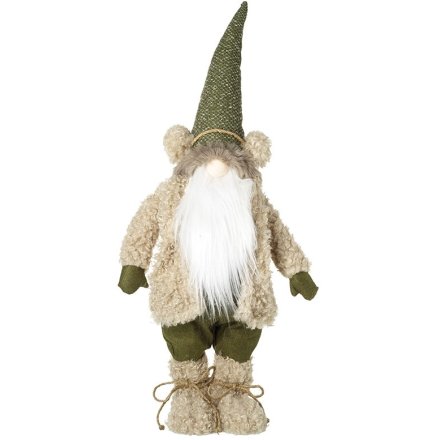 Plush Christmas Gnome with Earmuffs