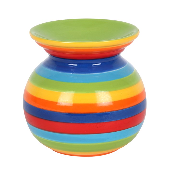 Rainbow Striped Oil and Wax Melter