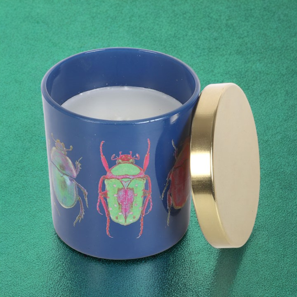 Whimsical Beetle Amber & Vanilla Scented Candle