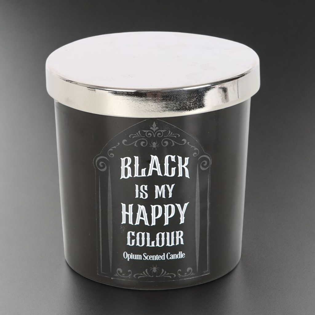 Black Is My Happy Colour Opium Scented Candle