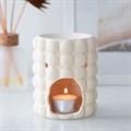 Cream Speckle Bubble Oil and Wax Burner