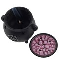 Pentacle Cauldron Incense Burner