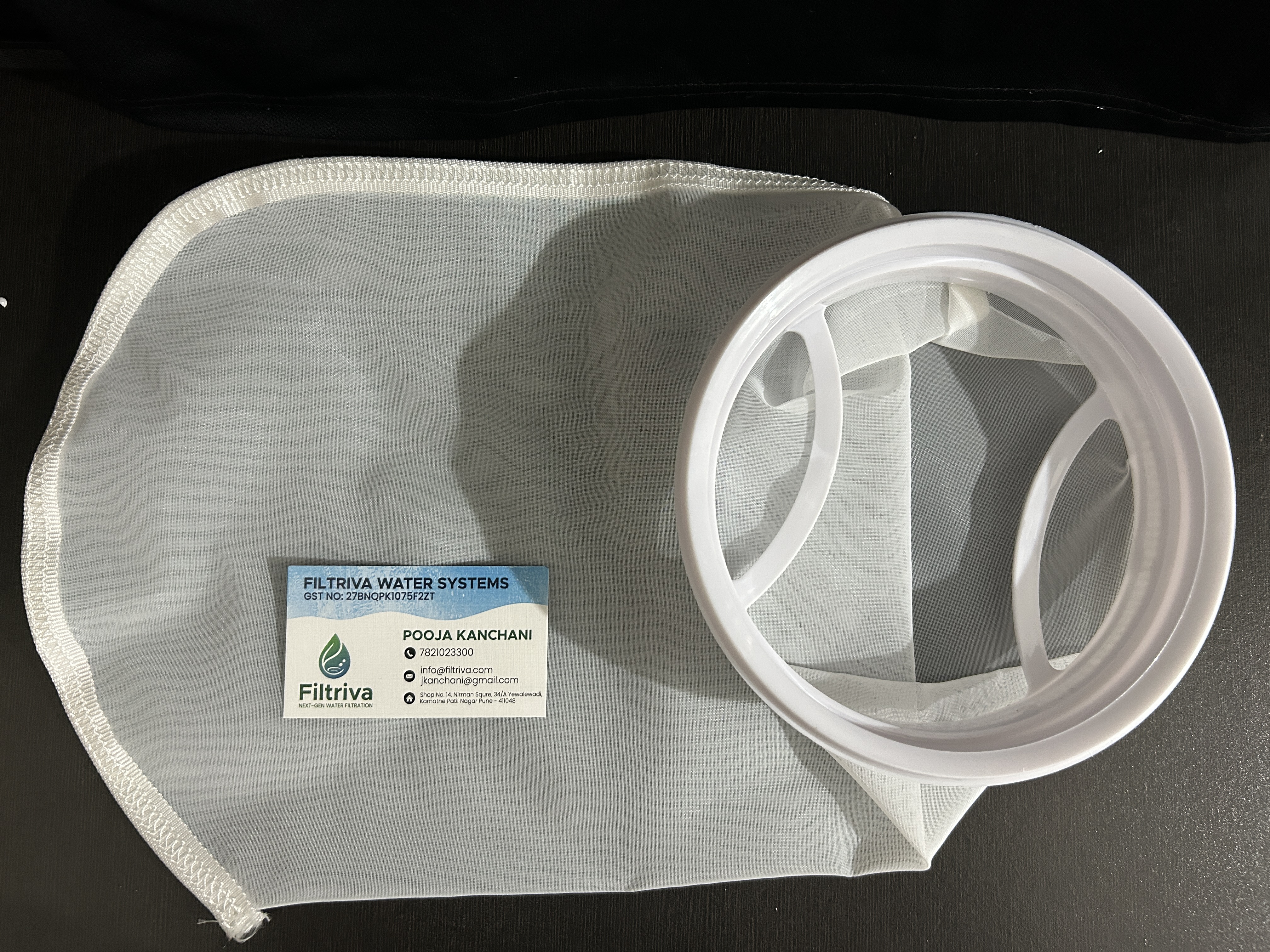 High-Flow Bag Filter Cartridge or High-Flow Nylon Monofilament Cartridge.