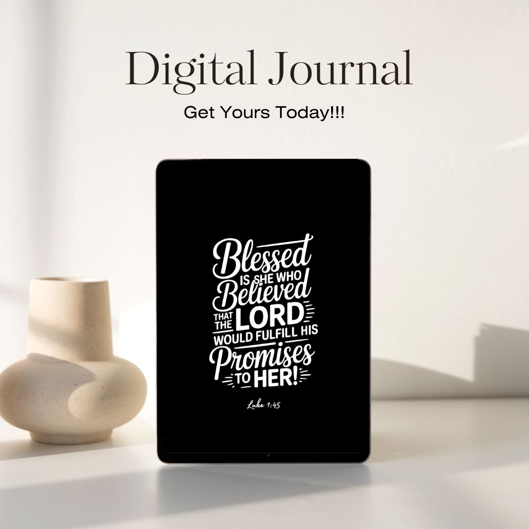 Faith-Based Digital Journal "Blessed is She" (8.5x11) A4 (8.27x11.69)
