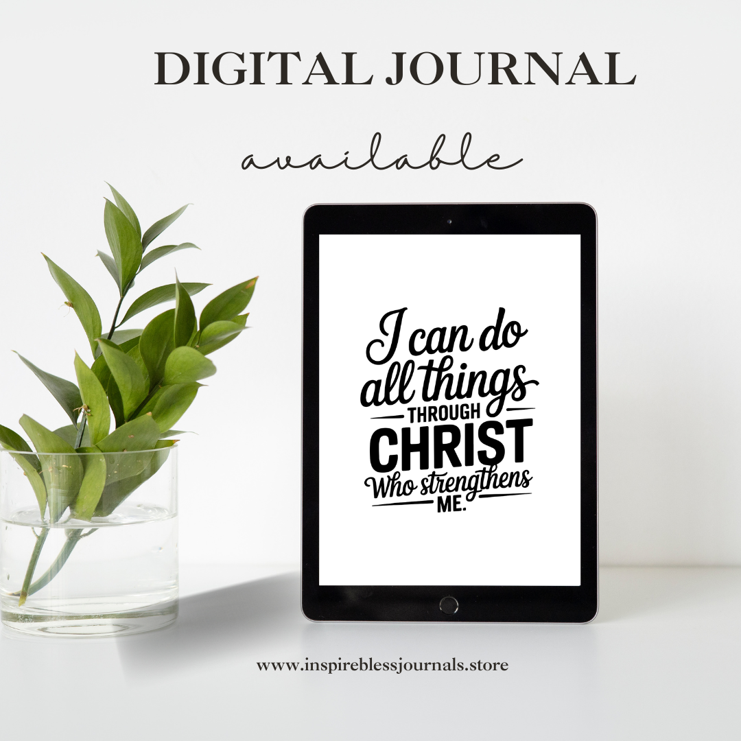 ''I Can Do All Things Through Christ Who Strengthens Me."  (8.5x11) A4 (8.27x11.69)