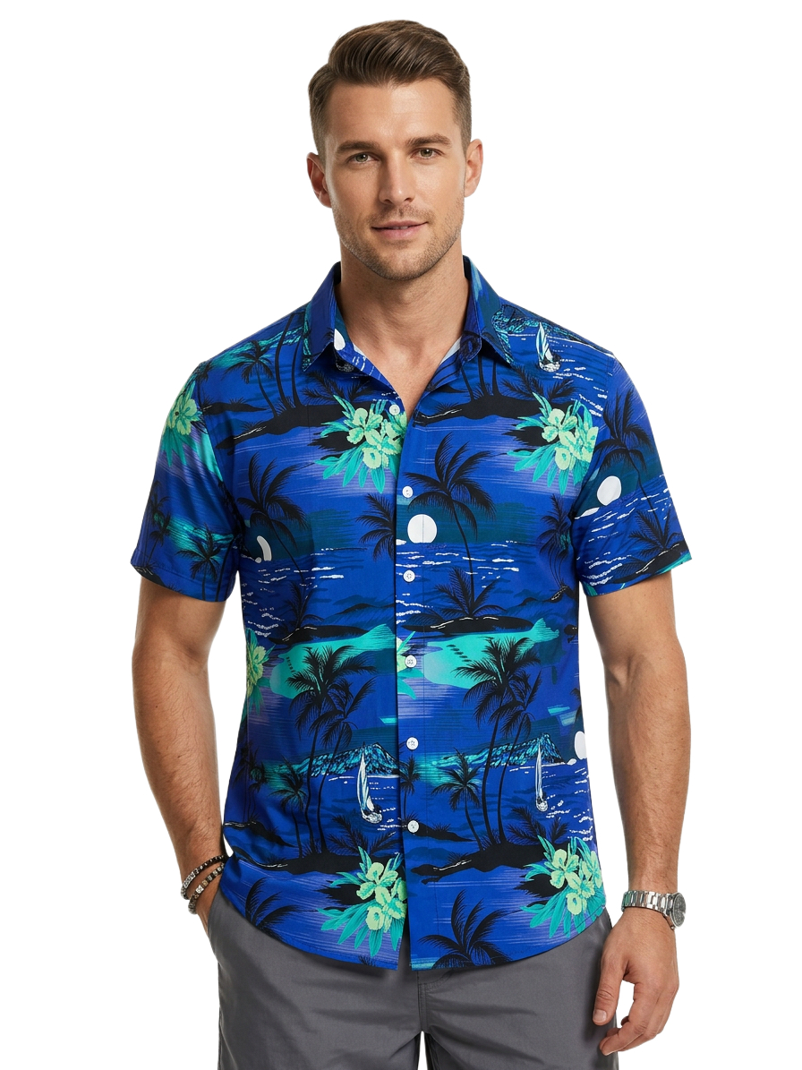 Men's Tropical Shirt and Short Set