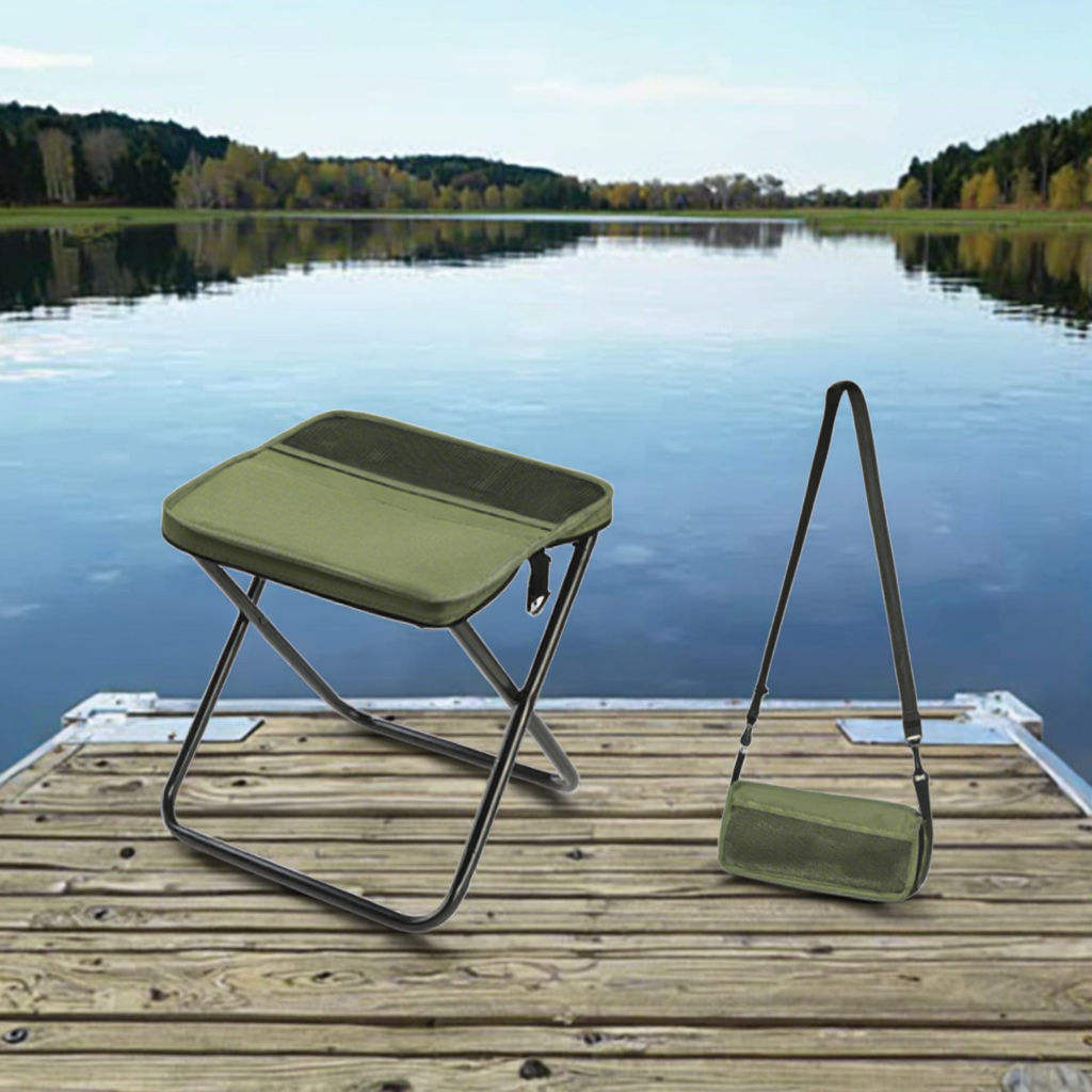 Outdoor Folding Stool Portable Ultralight Travel Handbag Small Bench Fishing Camping Chair