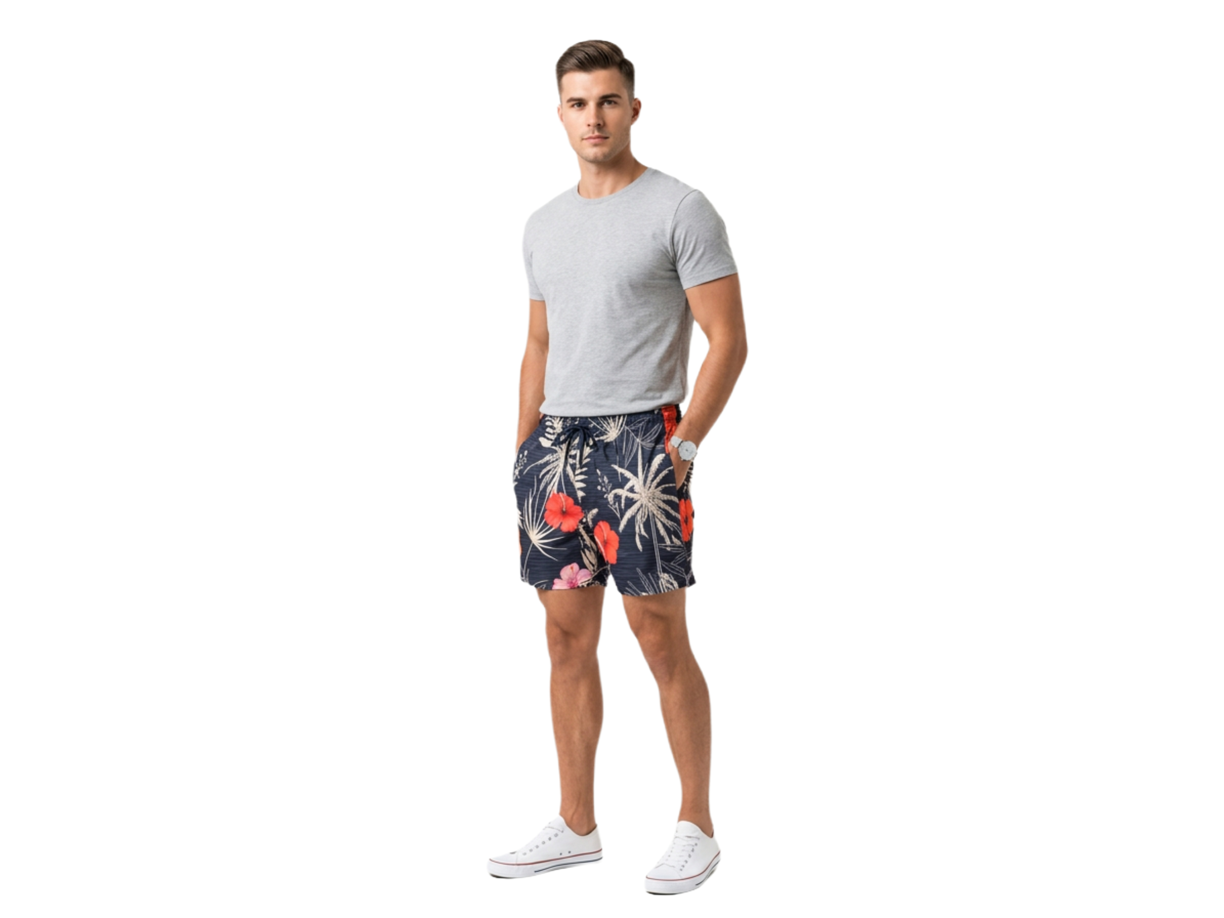 Men's Tropical Floral Set
