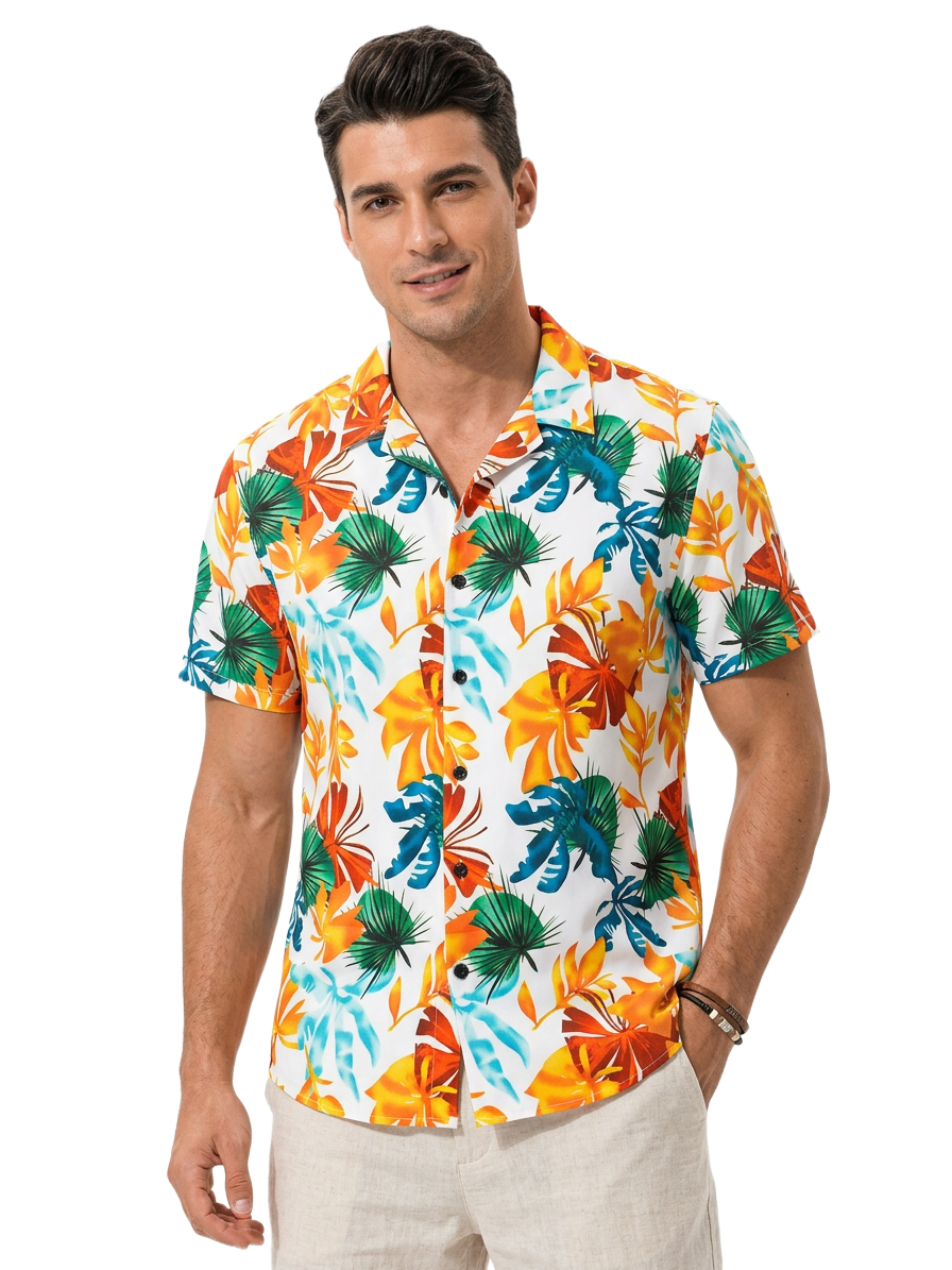 Men's Tropical Print Shirt