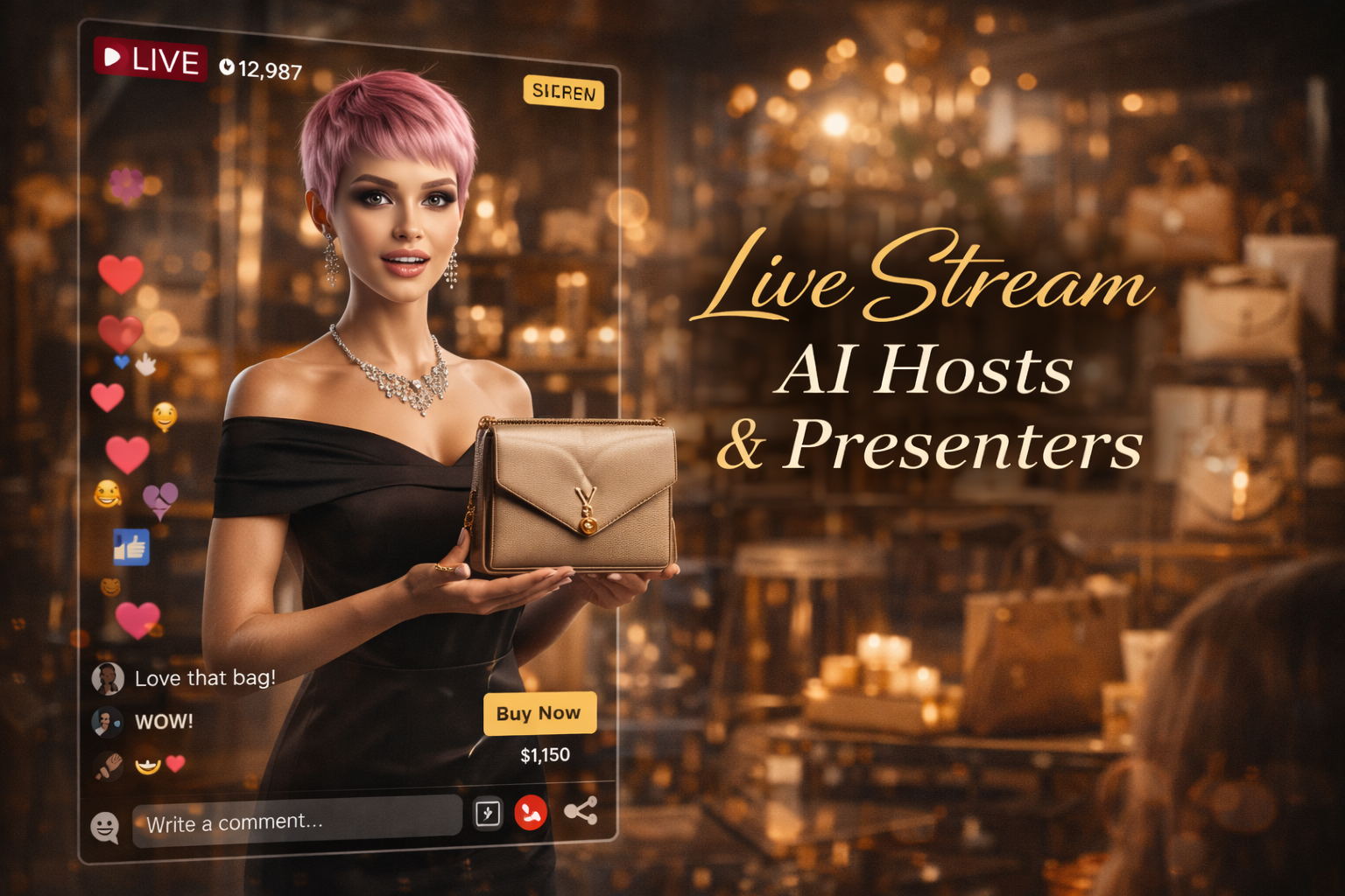 Live Stream AI Hosts & Presenters