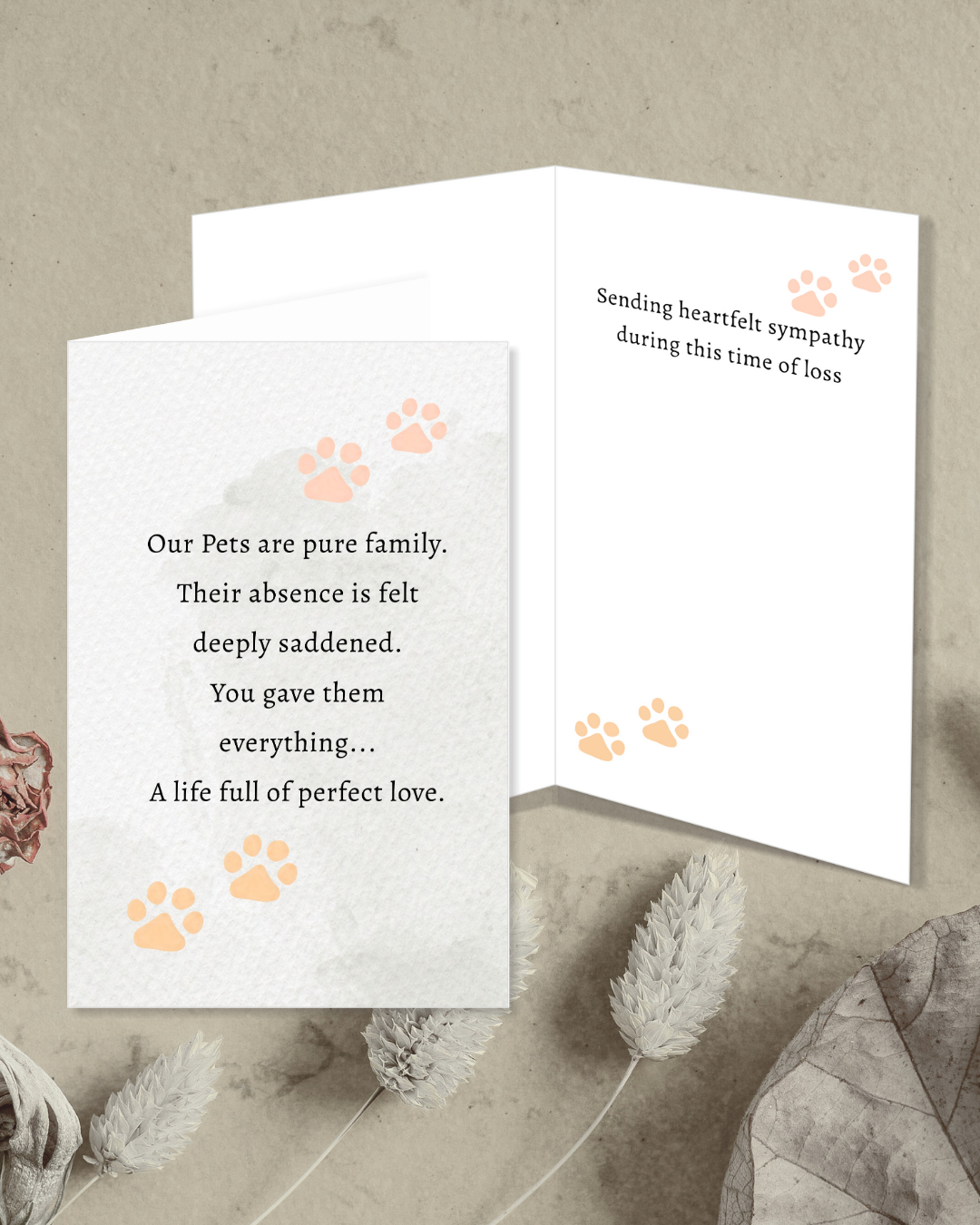 Printable Pet Sympathy Card Bundle, Soft Watercolor Dog Loss Card Digital Download 