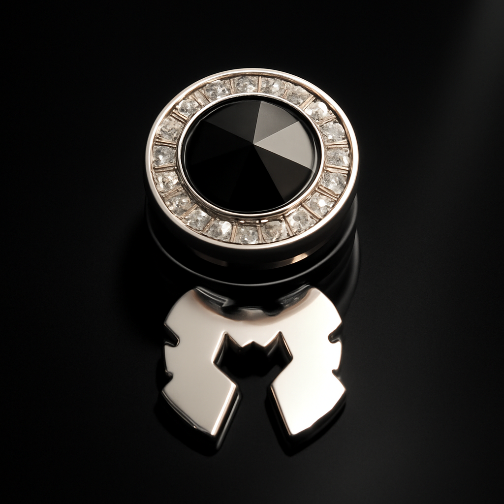 Elegant Crystal button cover