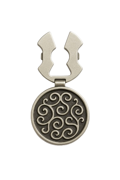 Elegant Silver Cufflinks - Button Cover