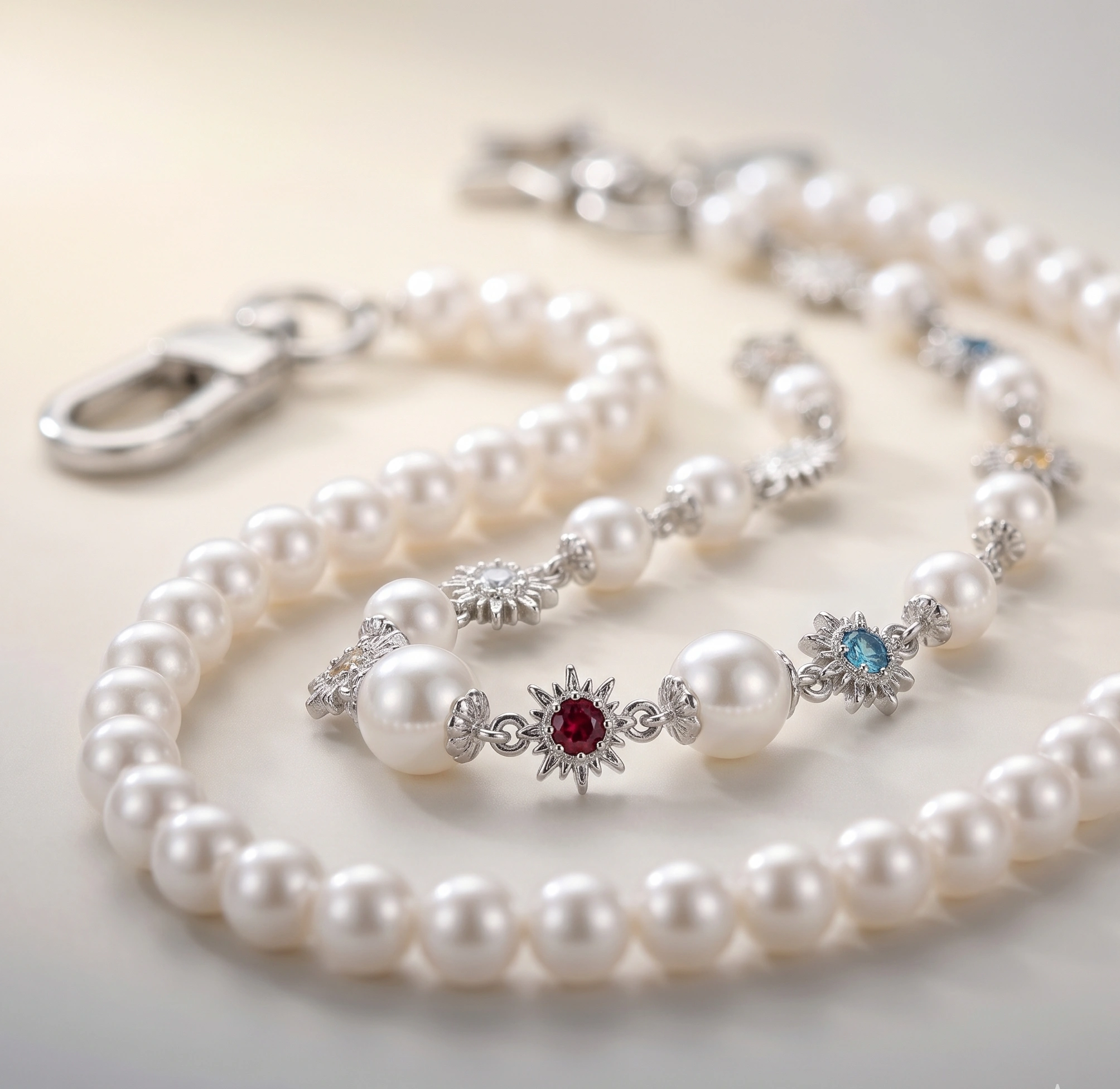 Pearl Bead Jeans Chain