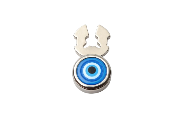 Elegant evil eye button cover 