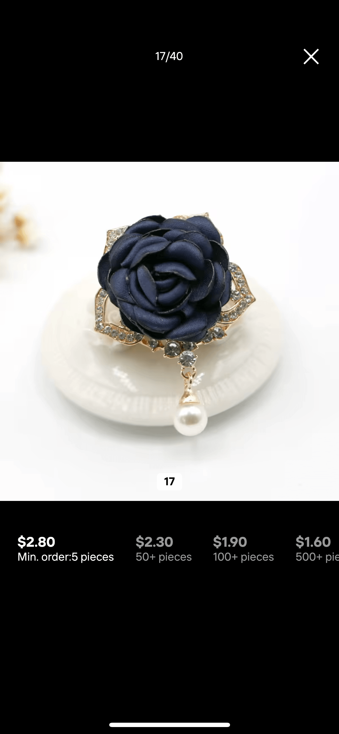 Elegant Rose Brooch