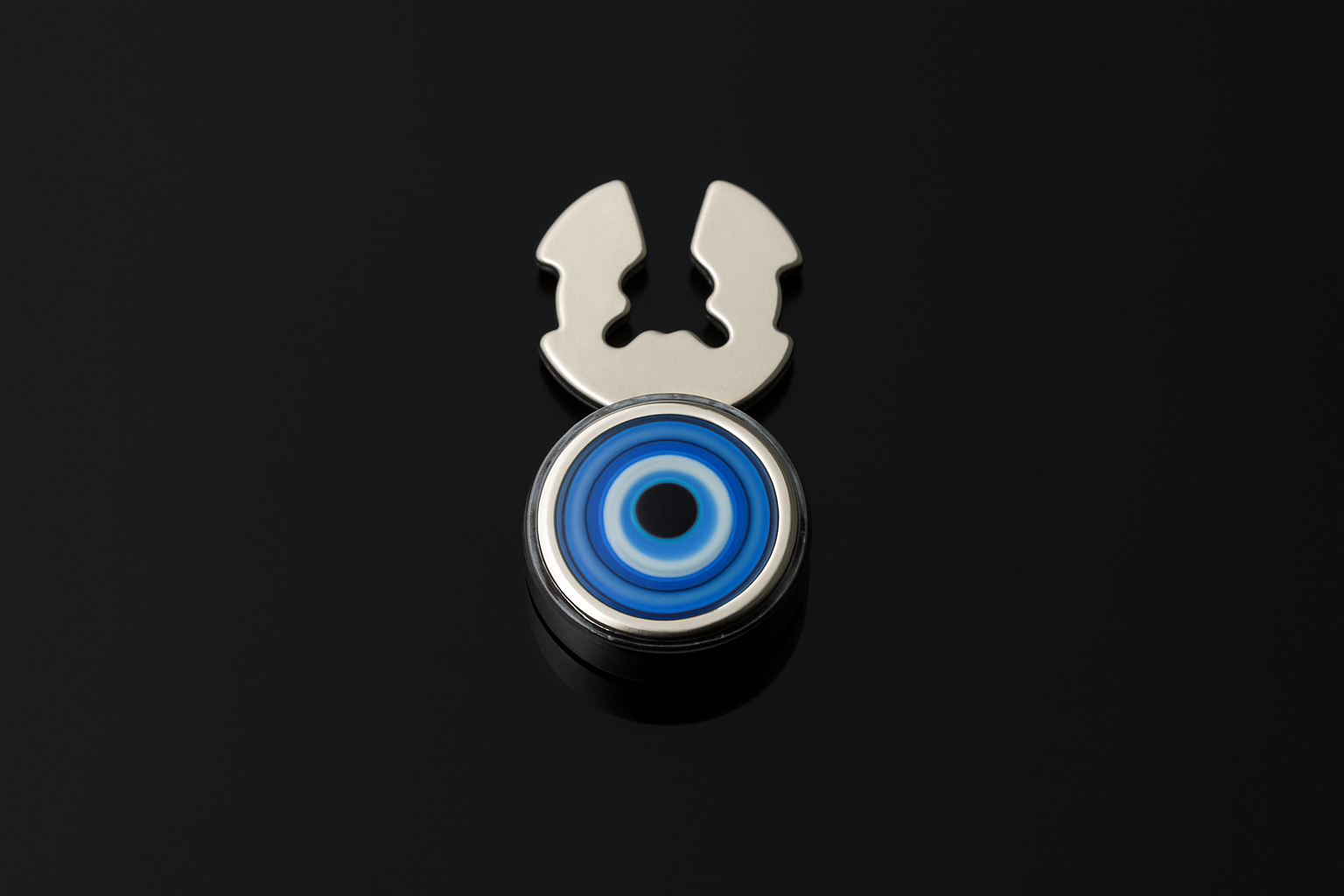 Elegant evil eye button cover