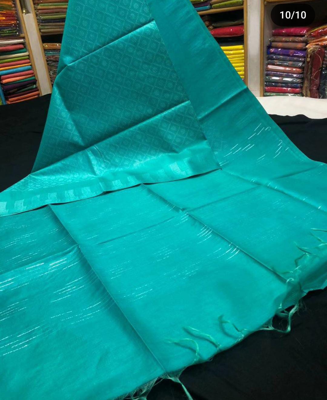 EXCLUSIVE PRIMIUM QUALITY ALL OVER KATHA BAPTA SILK SAREE