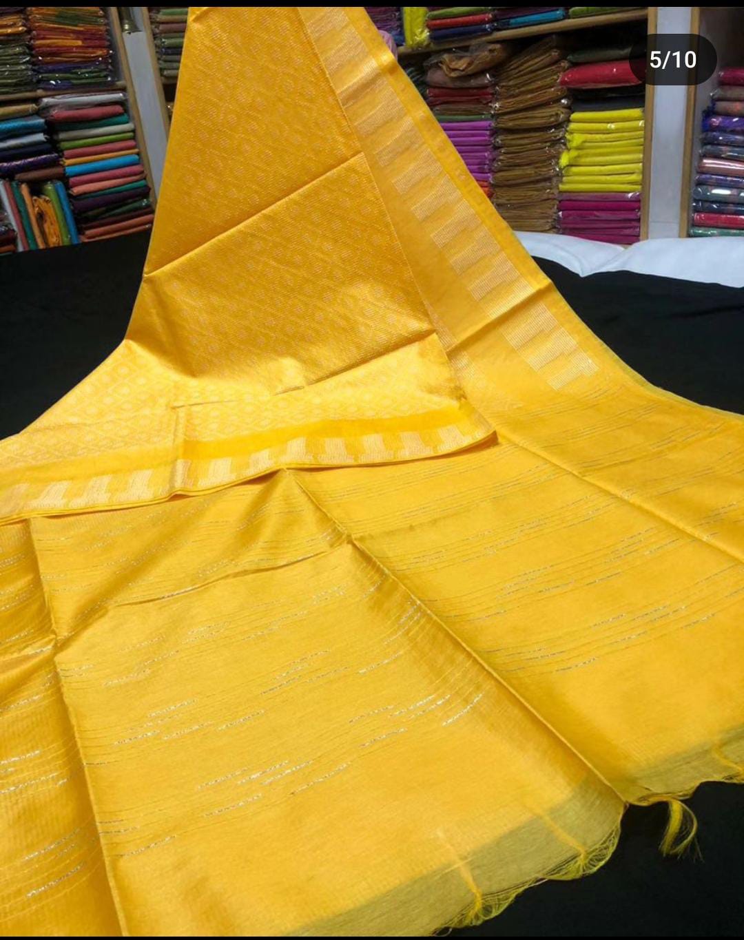 EXCLUSIVE PRIMIUM QUALITY ALL OVER KATHA BAPTA SILK SAREE