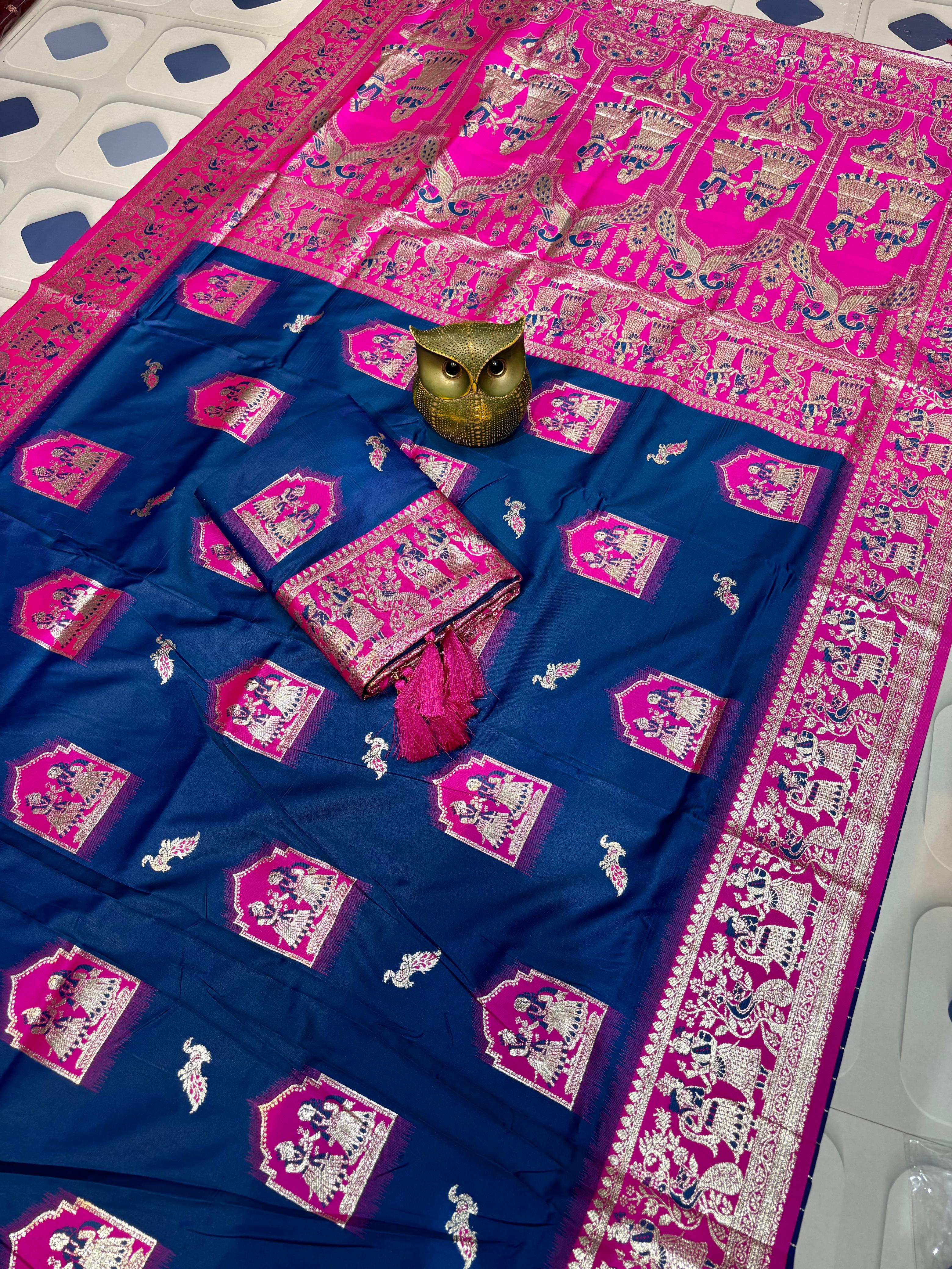 Super soft pure doulton bibaho baluchuri silk