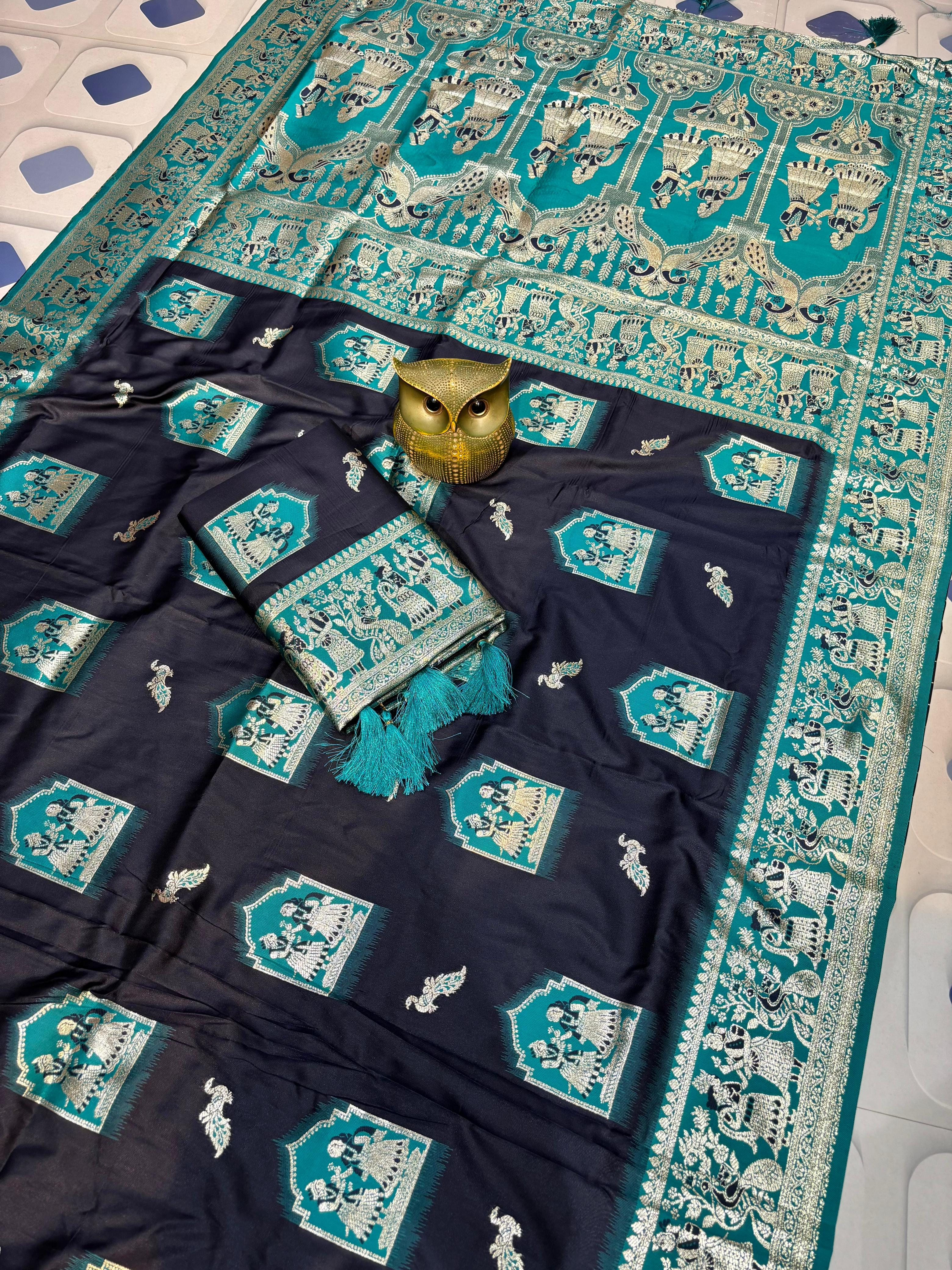 Super soft pure doulton bibaho baluchuri silk