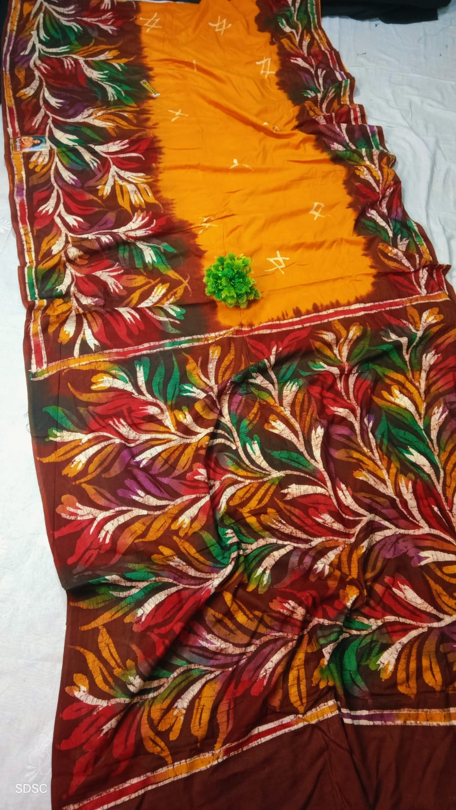 Pure Cotton Handbatick Saree