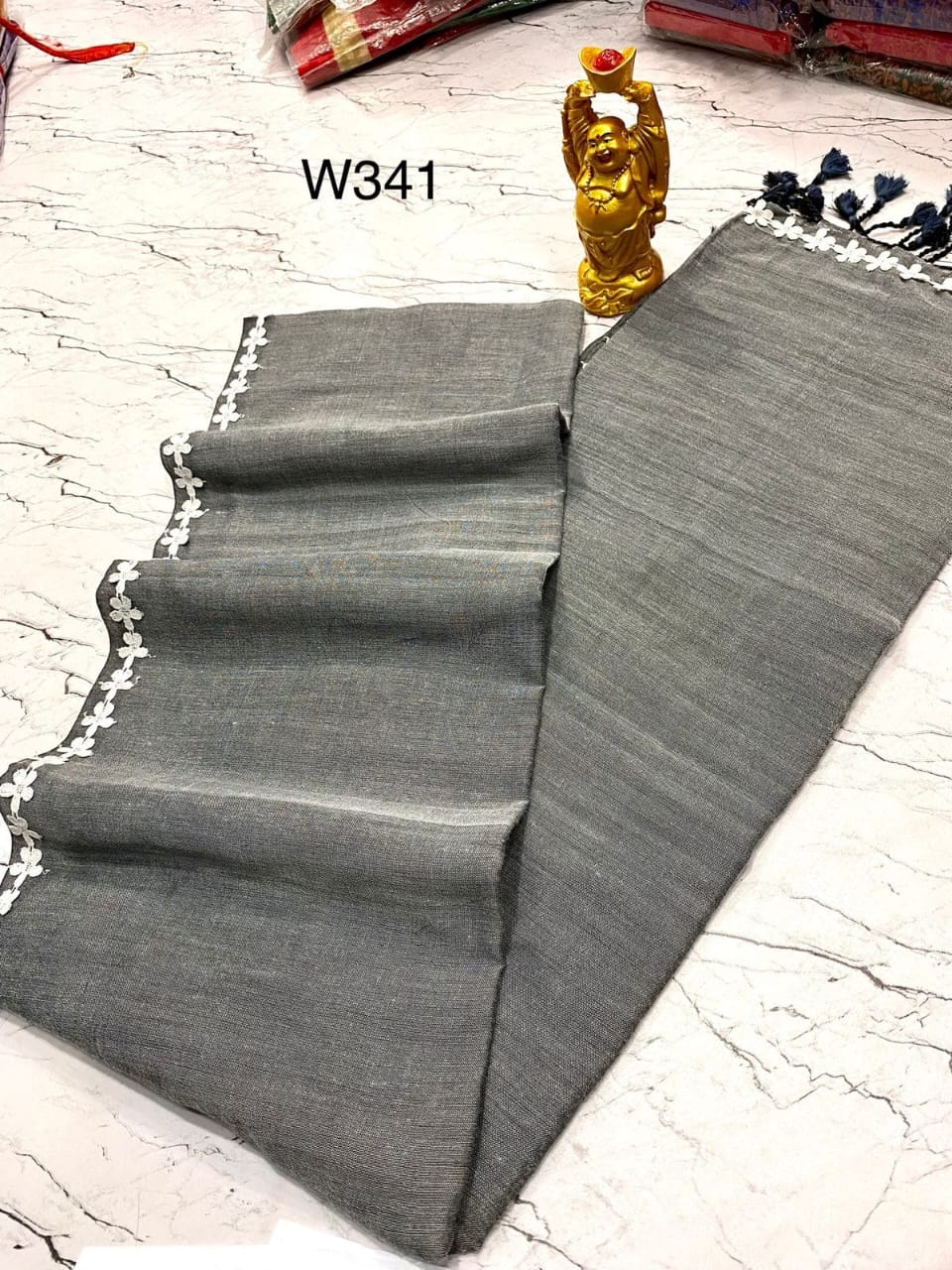 EXCLUSIVE PRIMIUM QUALITY NAYAN TARA LACE COTTON SAREE